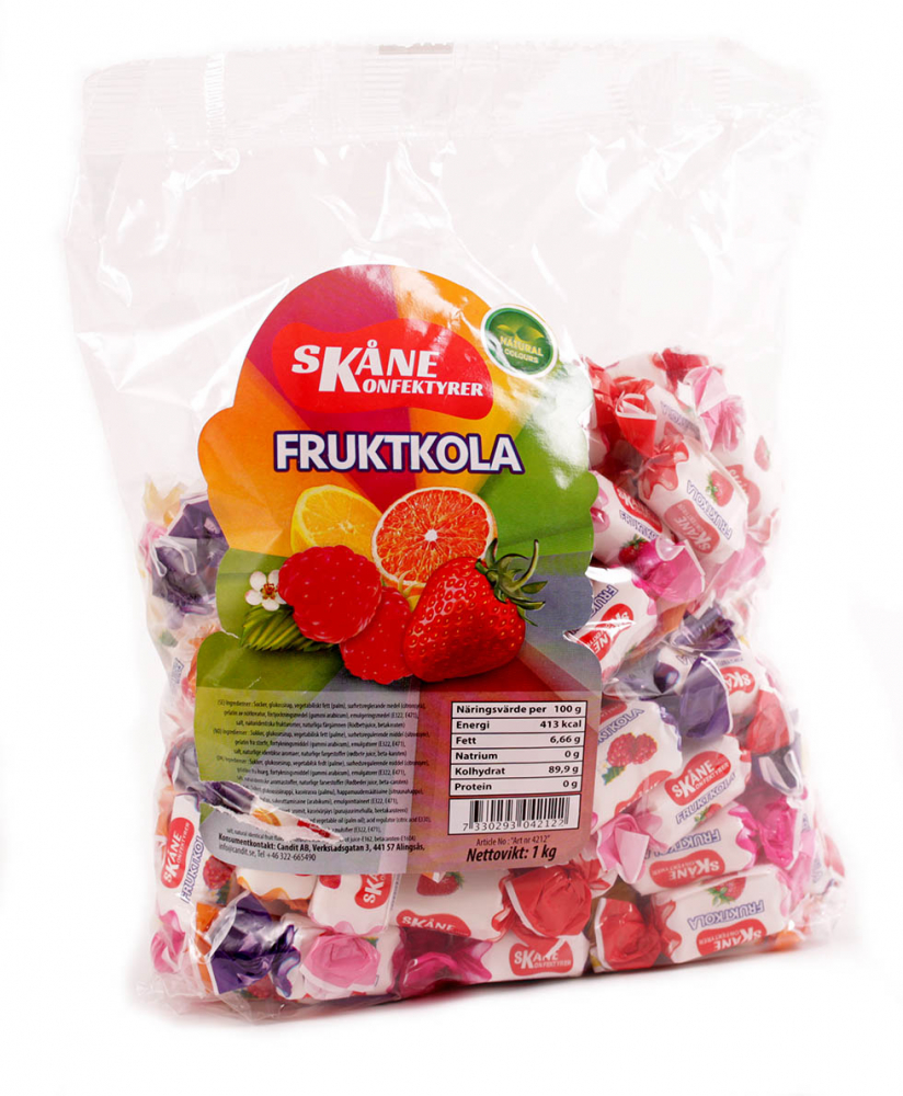 Skåne Konfektyr Fruktkola 1 kg